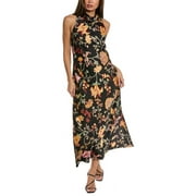 Anne Klein womens Cowl Neck Maxi Dress, 14, Black